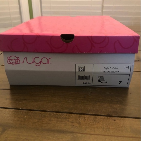 Sugar “Tempe” Brown Wedge Boots - Picture 9 of 10